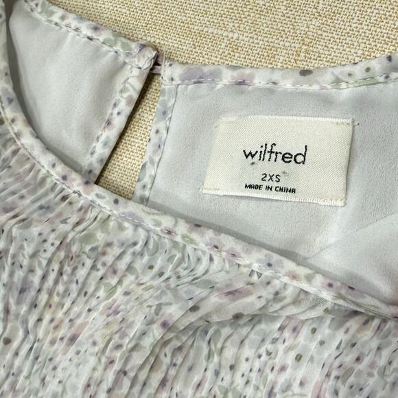 Aritzia Wilfred Daydreamer Pleated Chiffon Mini Dress - Picture 4 of 9